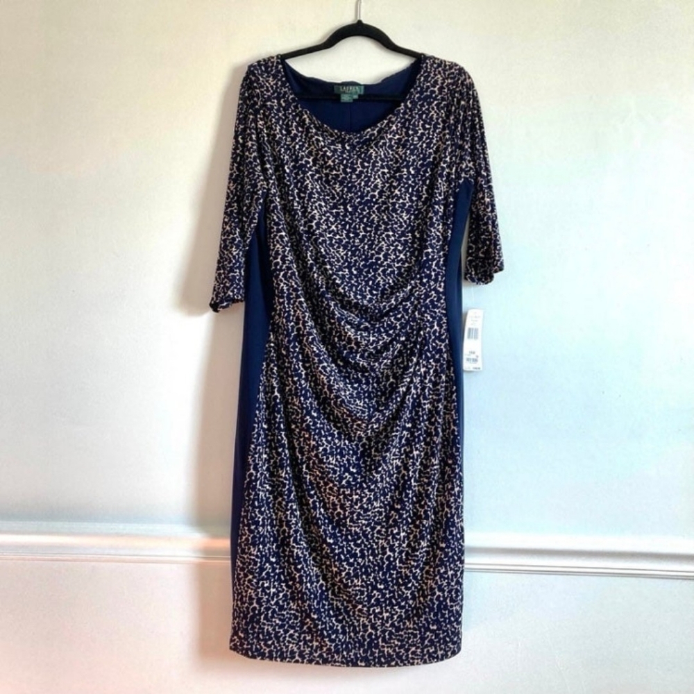 NEW Ralph Lauren Ruched Dress